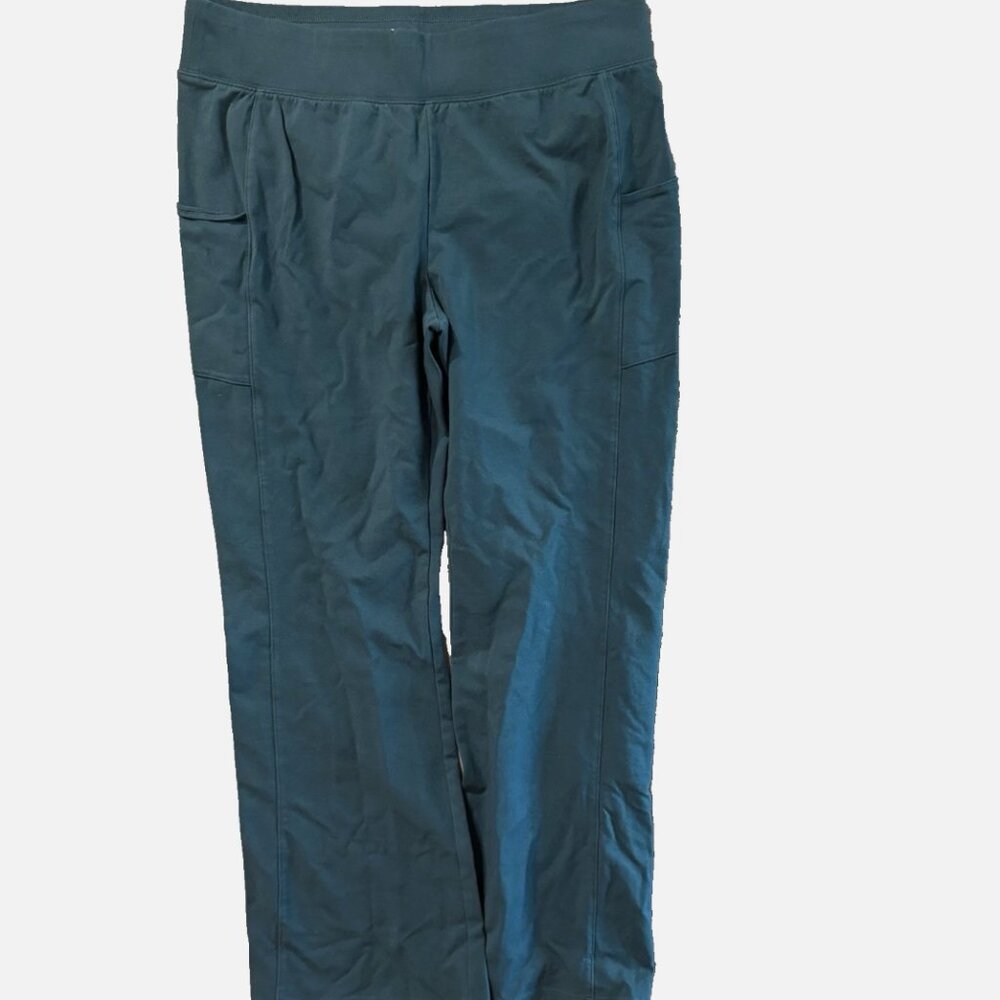 D & Co. Active Women’s Knit Lounge Pants Blue Elastic Waist Pull-On PL Plus Size